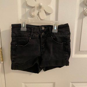 forever 21 black high waisted shorts